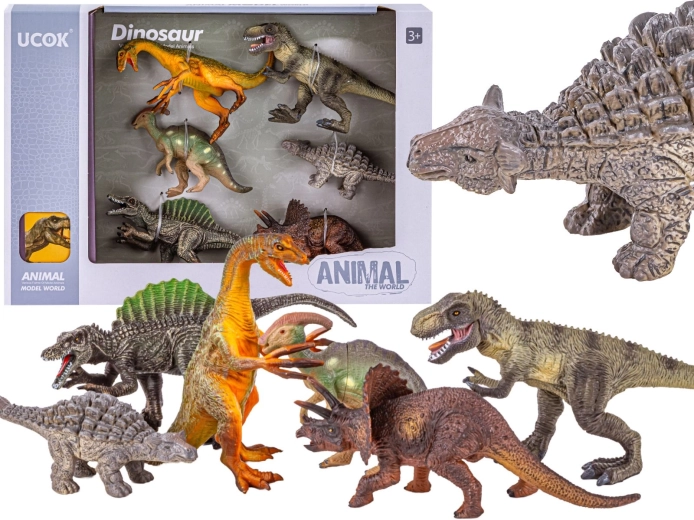 Komplet figuric dinozavrov 6 kosov – T-rex in drugi