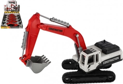 Gradbena igrača bagr na gosenice plastika/kovina