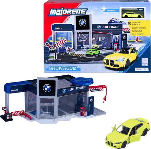 Majorette BMW Showroom igralni set z avtomobilom BMW M3