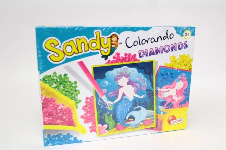 Lisciani Sandy Colorando Colorando Diamonds – diamantni mozaik morske deklice