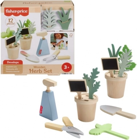 Leseni set Mali vrtnar – rastline in orodje