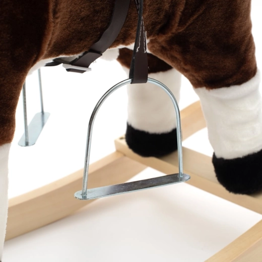 Stabilno leseno podnožje in varno guganje