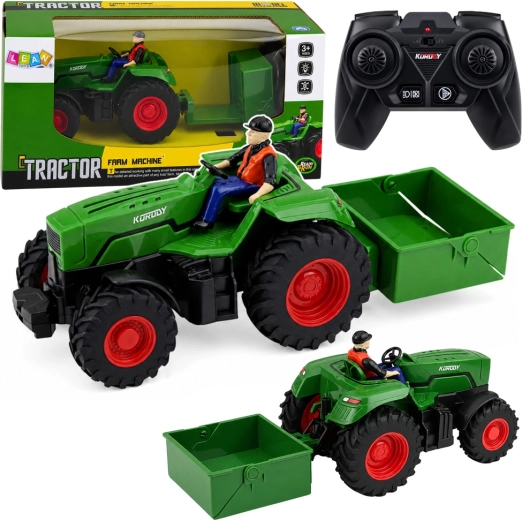 RC kmetijski traktor s kesonsko prikolico 1:24