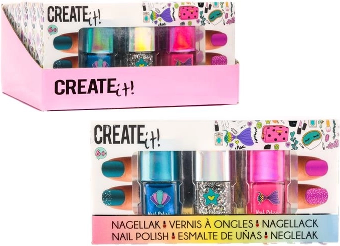 CREATE IT! lak za nohte Mermaid – 3 kosi