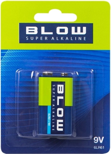 BLOW super alkalna baterija 9V (6LR61/6F22) - 1 kos