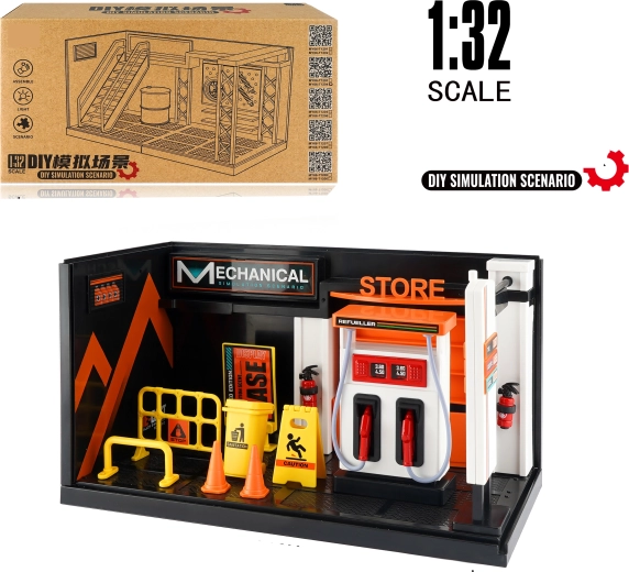 Model bencinske črpalke 1:32 – kovinski