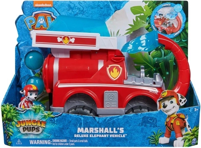 reševalno vozilo PAW Patrol iz džungle – slonje gasilsko vozilo Marshall deluxe