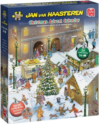 Jumbo adventni koledar s sestavljankami Jana van Haasterena