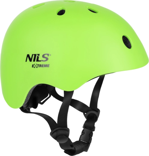 Kolesarska in rolerska čelada Nils Extreme MT301 zelena – XS (48–52 cm)