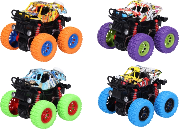 Friction-powered off-road car 9.5 cm - 1 piece