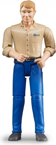 Bruder BWorld figura moškega z modrimi hlačami