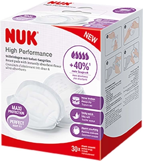 Nukalne blazinice za dojke NUK High Performance 30 kos