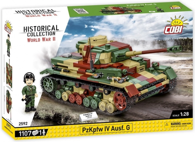 Stavebnica WWII Panzerkampfwagen IV Ausf. G s 1107 deli