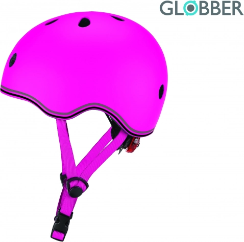 Otroška čelada Globber Go Up Lights Neon Pink