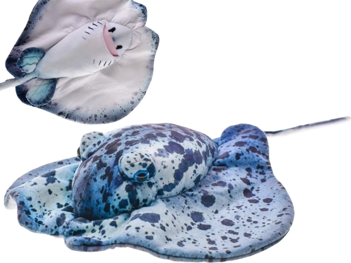 Plišasti skat 55 cm modri