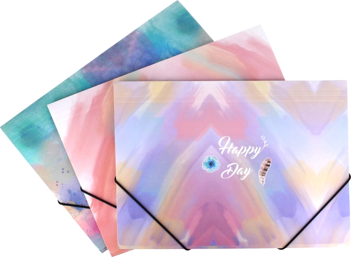 Mapa z elastiko 31,5 × 23,5 cm – barvna