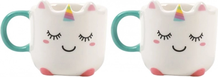 Mini espresso cups with unicorn 90 ml (2 pcs)