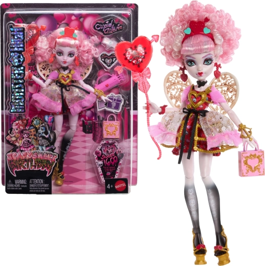 Monster High Cupid Asteria strašljivo sladek rojstni dan – lutka z dodatki