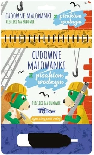 Trefliki na gradbišču – čarobna pobarvanka z vodnim flomastrom