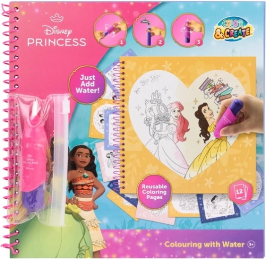 Velika knjiga vodnega slikanja Disney princeske
