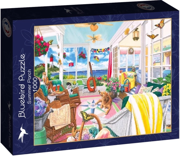 Puzzle Bluebird Poletna terasa 1000 koščkov