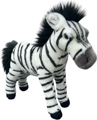 Plišasta stoječa zebra 30 cm