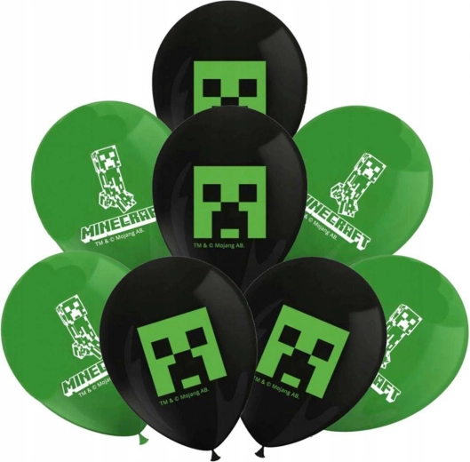 Procos inflatable balloons Minecraft 28 cm (8 pcs)