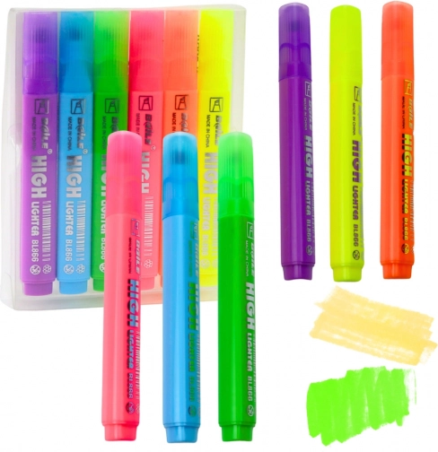 Set neonskih označevalcev 6 kosov