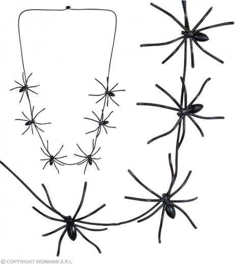 črna ogrlica s pajki