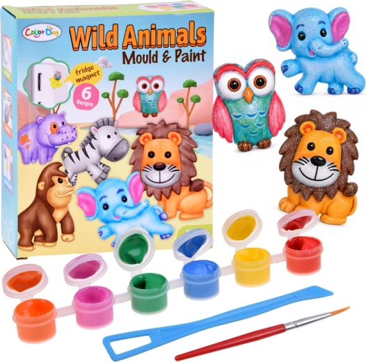 Creative kit for making wild animal magnets