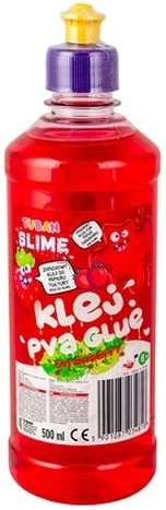 Tuban PVA lepilo za izdelavo sluzi (slime) jagoda rdeče 500 ml