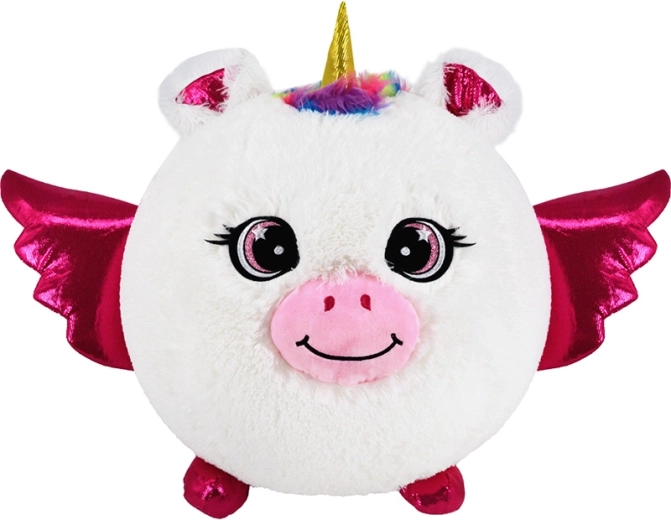Inflatable Plush Buddy Unicorn White 23 cm