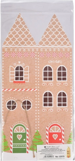 Papirnata darilna hišica za steklenico z bleščicami 9 × 9 × 36 cm