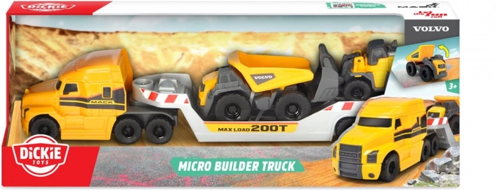 Komplet vozil VOLVO Micro Builder, 32 cm