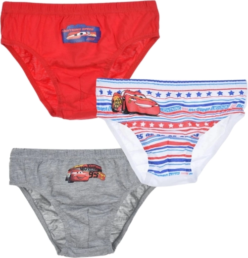 Disney Pixar Cars fantovske bombažne spodnjice – set 3 kos