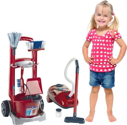 Realističen otroški sesalnik z zvokom in granulatom