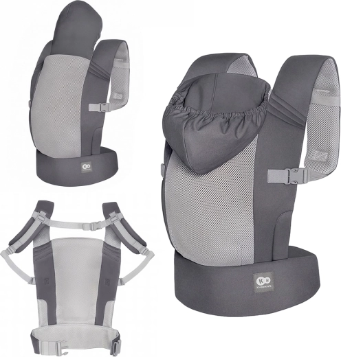 Kinderkraft ergonomska nosilka Carrybee – Siva