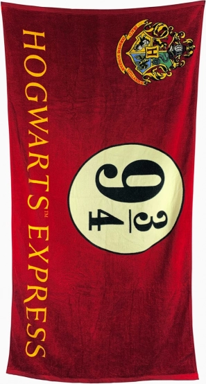 Brisača Harry Potter, peron 9 in 3/4, 75 × 150 cm