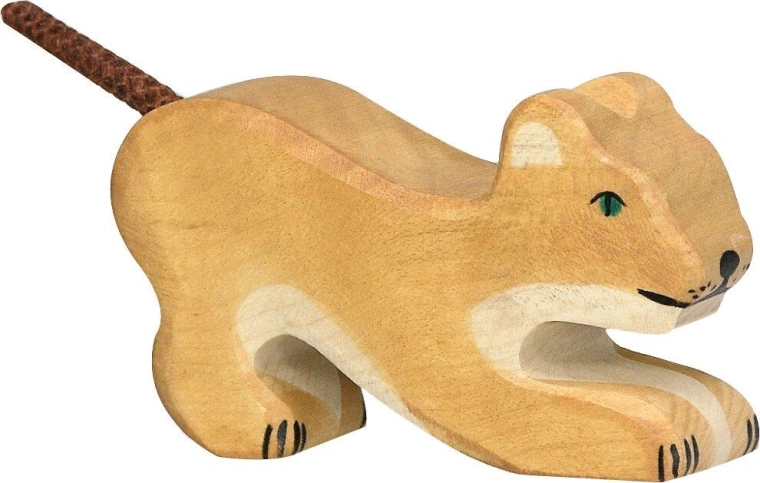 Holztiger mali levček, ki se igra - 1 kos