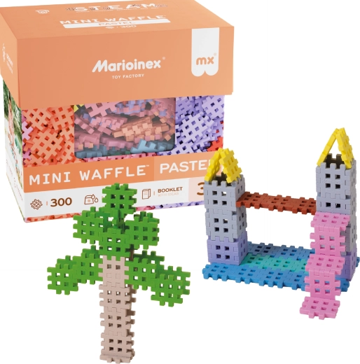 Konstrukcijski set Marioinex Mini Waffle Pastel, 300 kosov