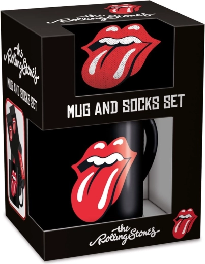 The Rolling Stones moški darilni set s skodelico in nogavicami