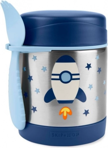 Skip Hop Spark Style termovka za hrano z žlico-vilico raketa 325 ml