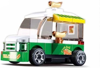 Sluban navijalni hotdog voz