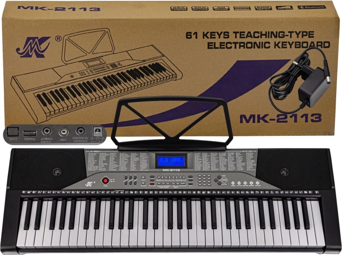 Klaviatura MK-2113 s 61 tipkami in napajalnim adapterjem