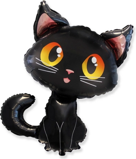 Foil Balloon Black Cat
