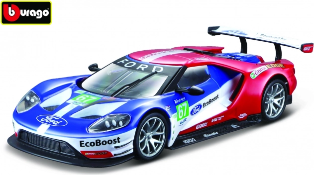 Dirkalni avtomobil Ford GT 2017 LeMans Bburago 1:32