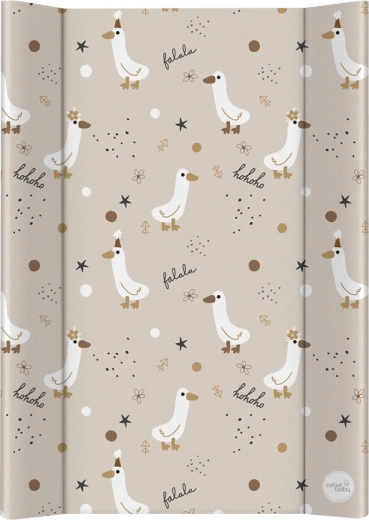 Ceba Baby mehka previjalna podloga 2-stranska 50 × 70 cm Basic Crazy Ducks
