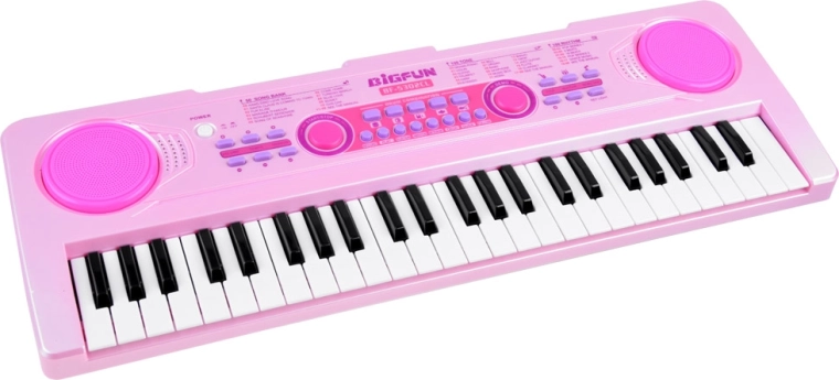 Backlit keys and 49 keys for first melodies