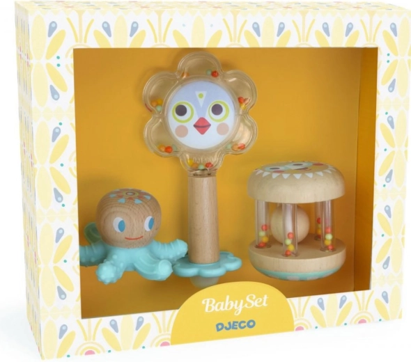 Djeco grizalo in ropotuljici Baby white