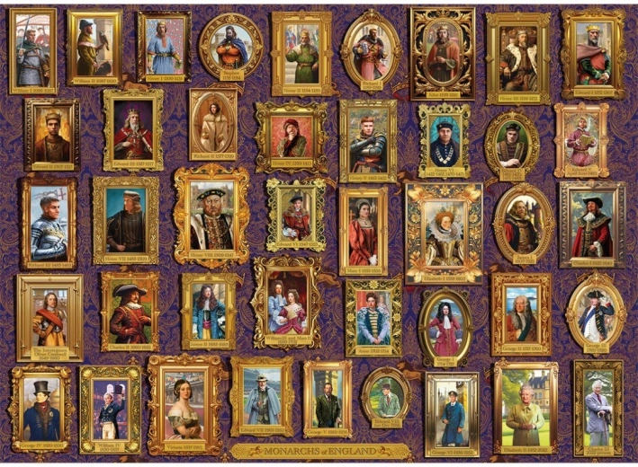 Sestavljanka Angleški monarhi 1000 kosov GIBSONS